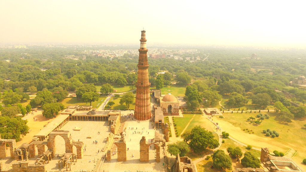 Qutub minar complex Delhi trip on a golden triangle tour