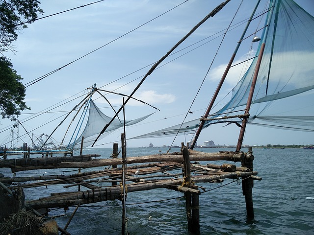 Exploring the vibrant Fort Kochi and its iconic Chinese fishing nets on a 9-day Kerala tour package.