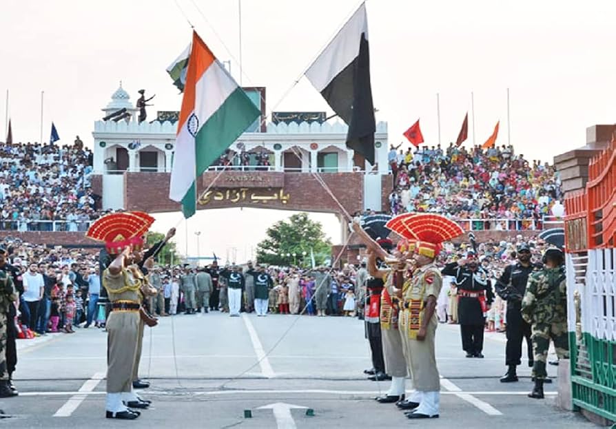 Electric Wagah Border flag lowering ceremony during a 3-day Amritsar sightseeing tour.