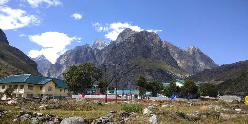 Scenic view of Mana Village, the last Indian village before Tibet, visited on a Badrinath Yatra tour.