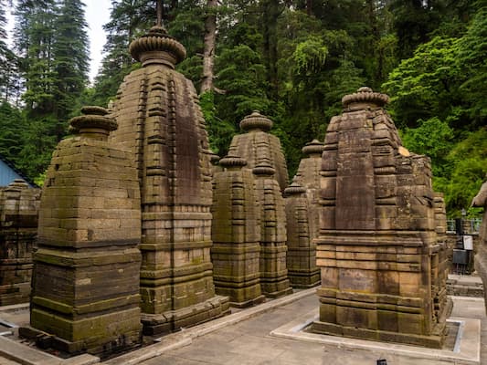 Ancient Baijnath Temple on the banks of the Gomti River near Kausani