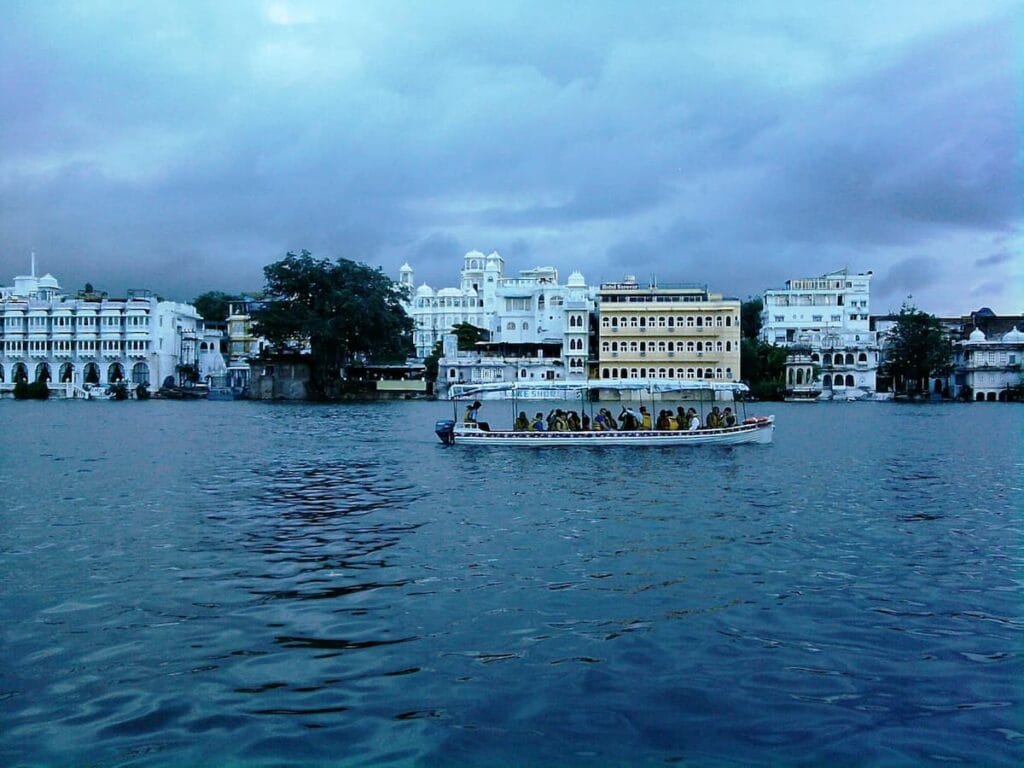 Fateh Sagar Lake in Udaipur, a tranquil spot for evening boat rides and walks