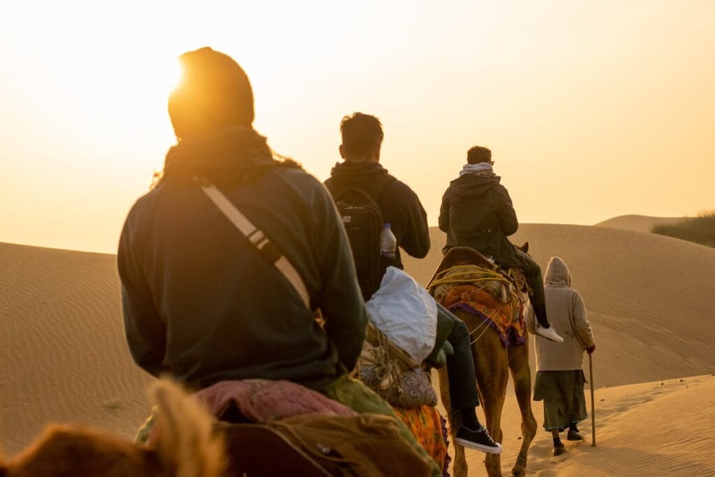 amel safari through the Thar Desert on a Jodhpur desert safari experience