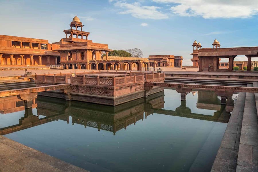 Panch Mahal, the five-storeyed palace at Fatehpur Sikri built for the royal women of Akbar's court