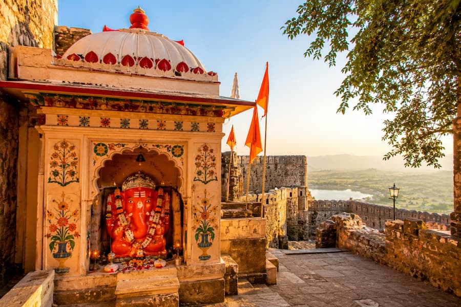 Trinetra Ganesh Temple within Ranthambore Fort, one of India's oldest Ganesha shrines