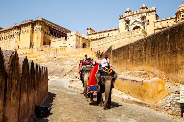 Amber Fort in Jaipur, a UNESCO World Heritage hill fort