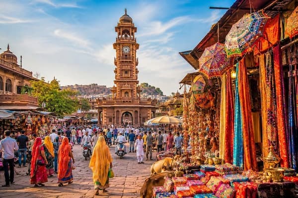Clock Tower above Sardar Market in the old city of Jodhpur