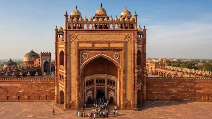 Buland Darwaza at Fatehpur Sikri, the Mughal city near Agra