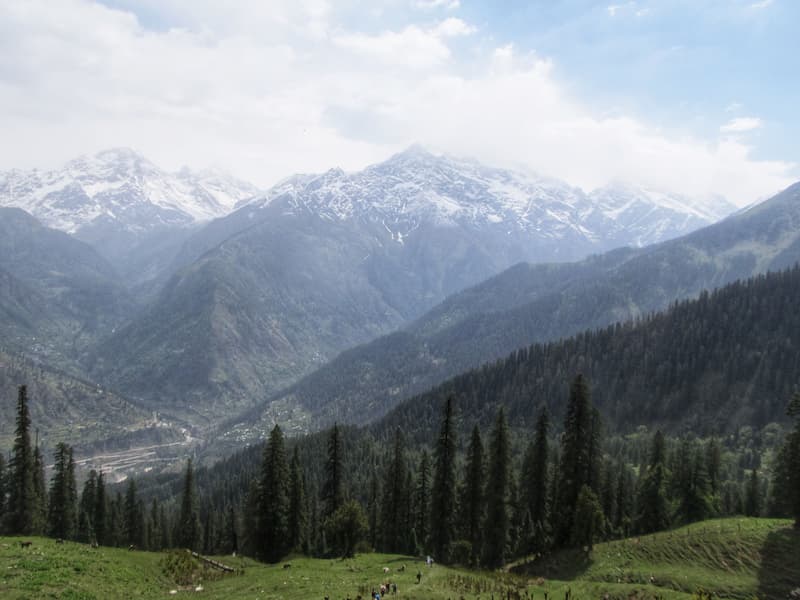 Himalayan mountain view near Manali, Himachal Pradesh