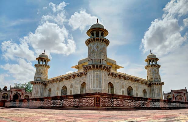 Tomb of Itimad-ud-Daulah, known as the Baby Taj, in Agra