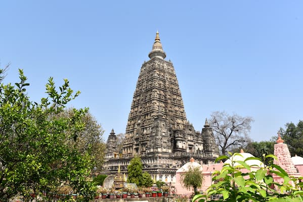 The Mahabodhi Temple and Bodhi Tree in Bodhgaya, a UNESCO World Heritage Site