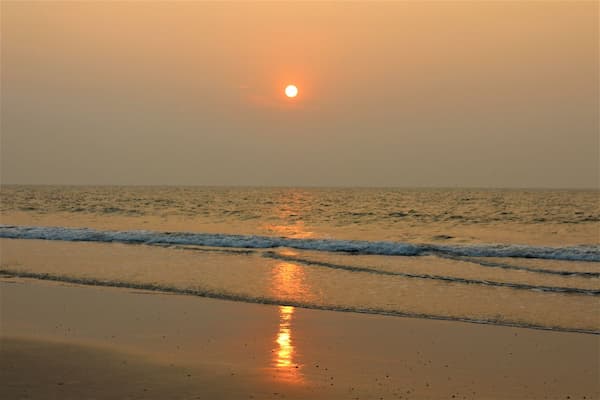 Puri on the Bay of Bengal coast in Odisha, India