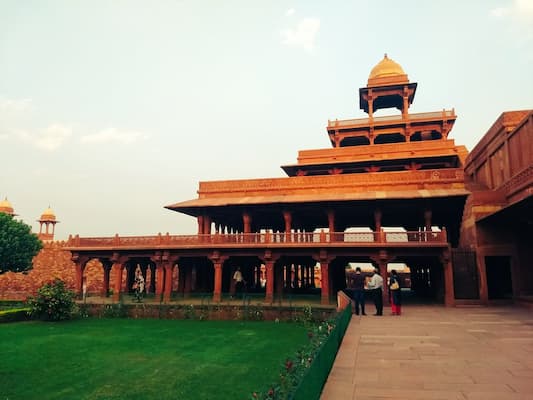 Panch Mahal, the five-storey palace at Fatehpur Sikri, a fine example of Mughal architecture