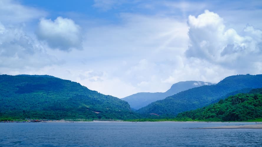 River Ganga flowing through Rishikesh in Uttarakhand, India